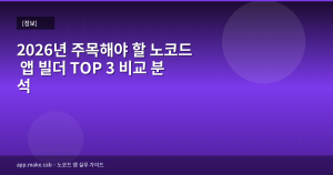 2026年注目のノーコードアプリビルダーTOP3比較分析